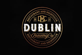design awesome dublin brewing co logo