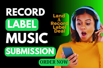do record label submission for your gospel music to  top labels to get signed