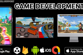 develop 2d 3d unity game, unity mobile game, rpg, mmorpg, unity multiplayer game