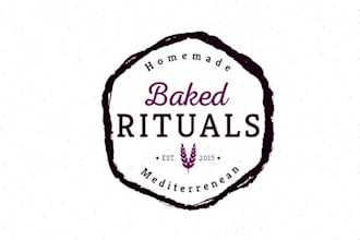 create a vintage bakery logo design warm and delicious branding