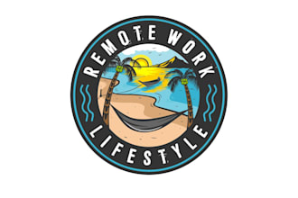 design illustration summer sticker logo