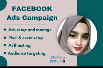 be your meta facebook and instagram ads campaign manager, media buyer