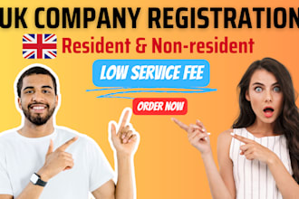 do UK company registration for resident and non resident