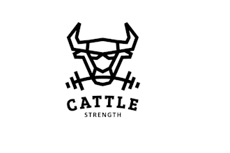 design cattle strength gym logo