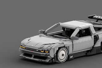 do 3d car model, car rendering,realistic car design, moc lego car,car tuning,rim