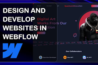 design or develop webflow website webflow expert figma to webflow developer