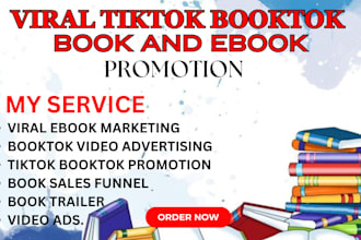 viral tiktok booktok promotion booktok books rank book kdp ads ebook marketing