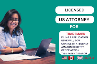 be your licensed patent, USA, canada, trademark attorney, trademark filing