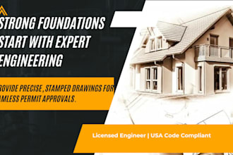 create site plans, foundation plans, framing layouts, permit plans