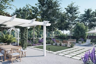 design frontyard, backyard, landscape design as a landscape architect