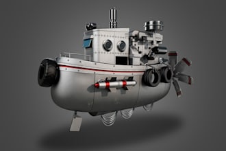 do 3d game props modeling for your game