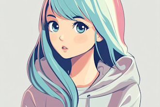 make cool doodle cartoon illustration in waldo style vector