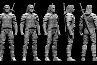 3d action figure,3d poseable status, head sculpt, 3d toy star war sculpture doll