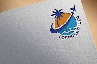 make an memorable travel logo with lifetime customer support