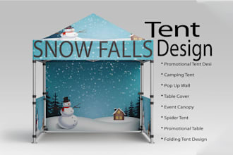 canopy tent roll up banner backdrop