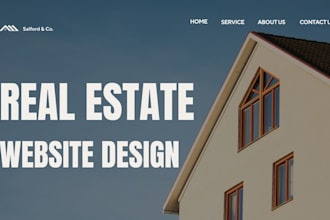 design real estate website for real estate agent, real estate investor website