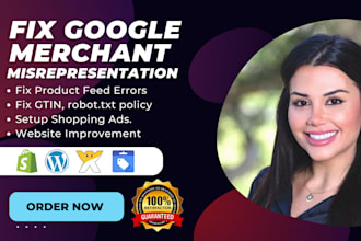 fix google merchant center misrepresentation gmc suspension setup shopping ads