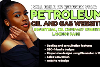 build petroleum industry website oil company and gas industrial website redesign