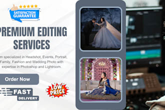 do wedding photo retouching using lightroom photoshop