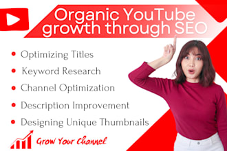 enhance your youtube channel with powerful SEO  and stunning thumbnails