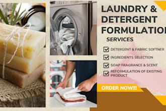 formulate your laundry, detergent, soap and cleaning agent