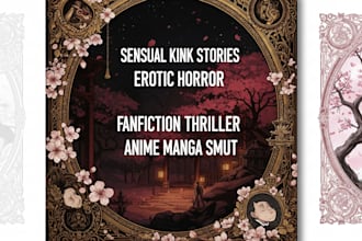 write sensual kink stories, erotic horror, fanfiction thriller, anime manga smut