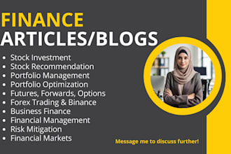 write quick finance, stock investment article with analysis