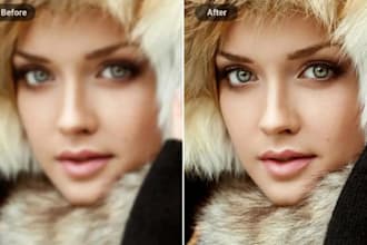 fix blurry photos, upscale and enhance resolution of photos