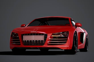 design 3d vehicle in blender,realistic car for animation,rig3d game asset,3d car