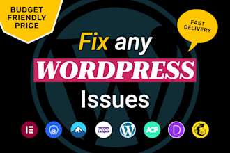 fix your wordpress website bugs and responsive issues