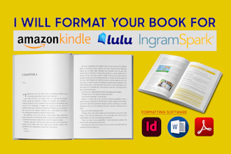 professionally format your book for print and ebook publishing