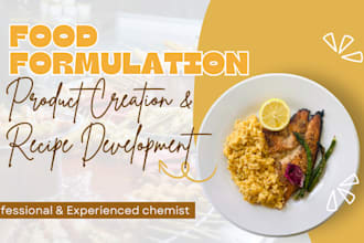 be your chemist to formulate food, drink, beverages, vitamins and supplements