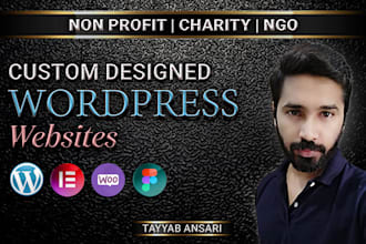design redesign non profit, charity, donation, ngo, org wordpress website