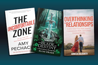 do book cover design, book cover or ebook cover design