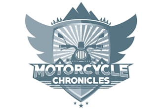 design a modern motorcycle chronicles adventure logo
