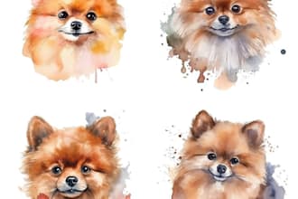 draw custom digital oil painting, watercolor style