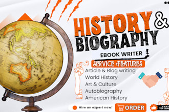write history, biography ebook, scripts, american history, ebook ghostwriter