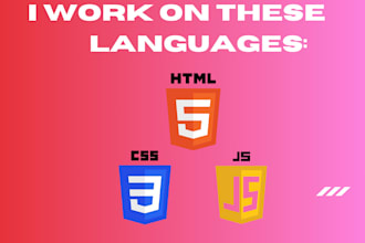 landing page with animation  HTML  CSS  js bootstrap