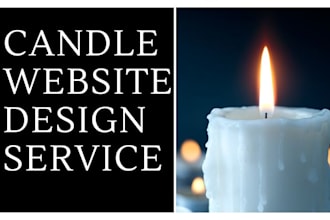 design candle shopify store candle website design
