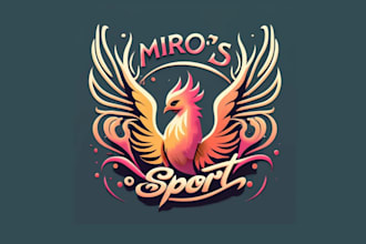 design high quality phoenix bird mascot sport logo with express delivery