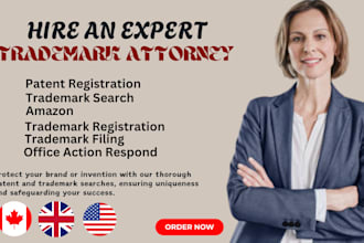 be your US licensed trademark attorney for your patent brand registration