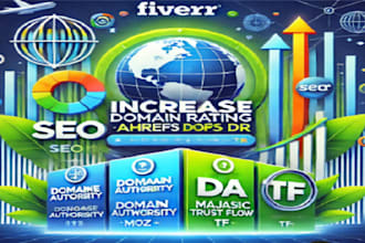 increase domain rating ahrefs DR domain authority mozda majestic tf SEO backlink