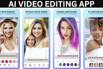 develop ai video editing app, ai video maker app, ai clips, ai image generator