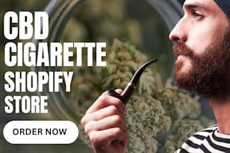 build cannabis shopify store cbd shopify website cigarette hemp shopify store