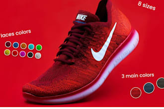 make realistic 3d shoes and footwear for second life and render