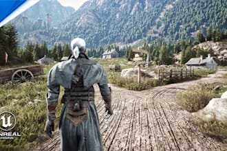 develop mmorpg game, open world 3d mmorpg game, moba game, multiplayer rpg game