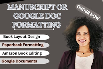 do manuscript formatting  paperback layout design edit google doc, cover resize