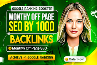 do monthly off page SEO service via high authority white hat dofollow backlinks