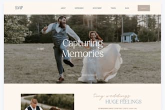 design squarespace photography website portfolio wedding website zola
