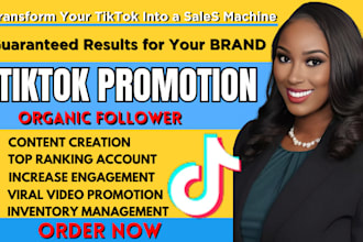 setup tiktok shop account, manage tiktok marketing, organic followers growth